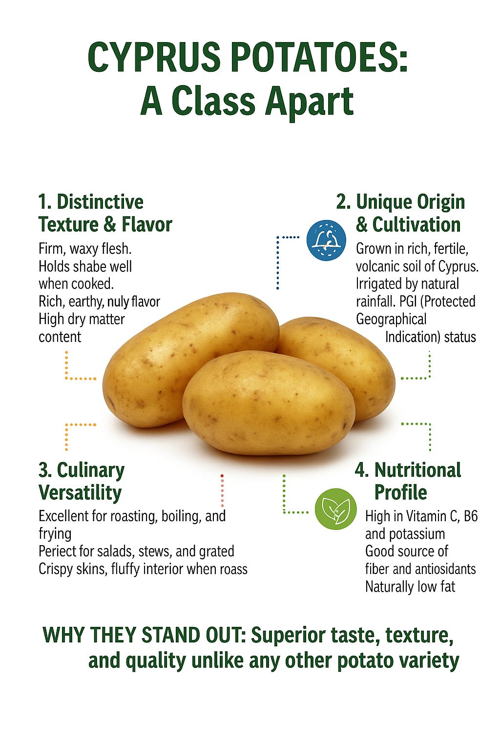Cyprus Potatoes – Fresh, Firm & Flavorful