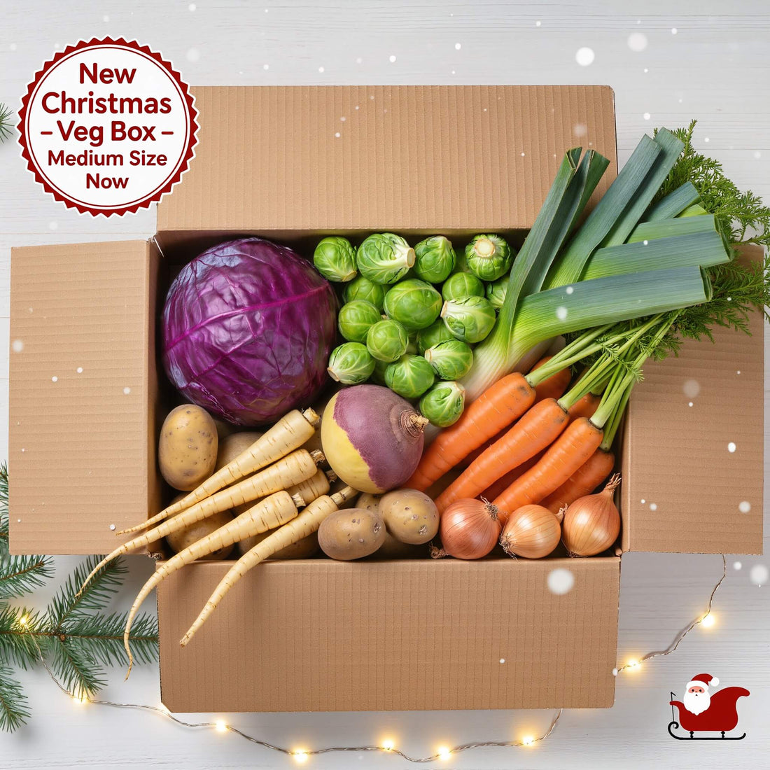 Christmas Veg Box – Medium | Fresh Seasonal Vegetables | FPG4U