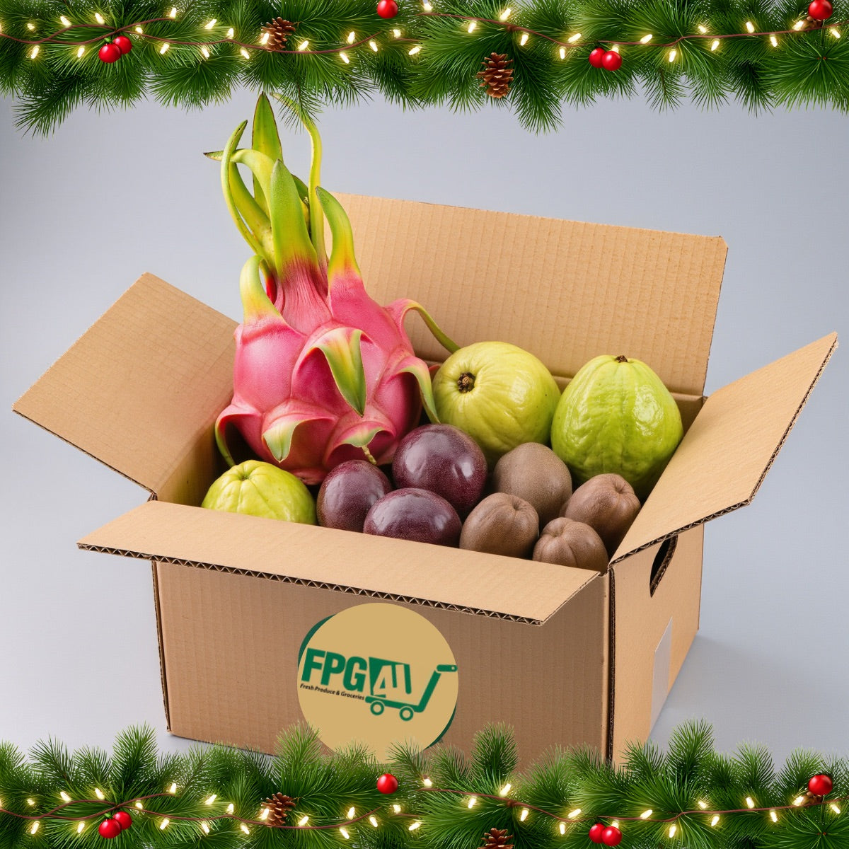 Exotic Fruit Box | Dragon Fruit, Thai Guava, Passion Fruit | Fresh Tropical Mix 
