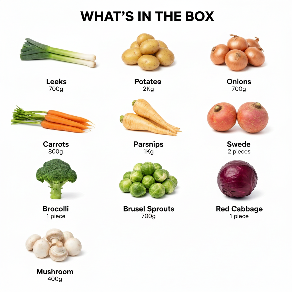 Christmas Veg Box – Large | Fresh Seasonal Vegetables | FPG4U