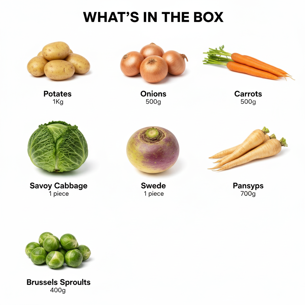 Christmas Veg Box – Small | Fresh Seasonal Vegetables | FPG4U